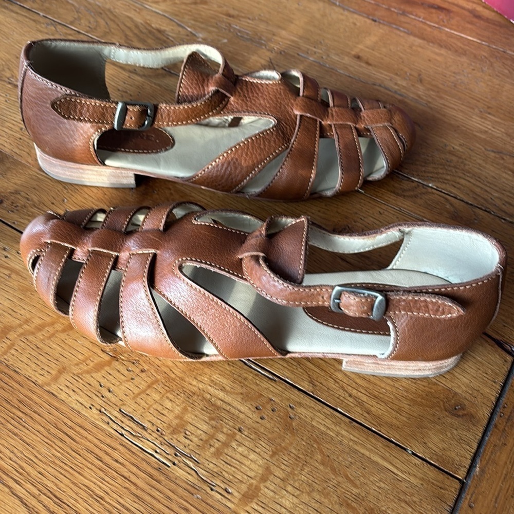 Wolverine 1883 Freida Sandals Women’s Tan Leather Fisherman Style w/ Box Size 9 - Picture 13 of 13